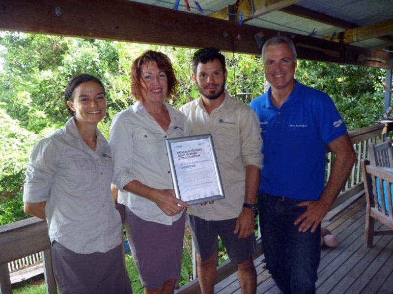 Ecoscience team receiving Nina Award